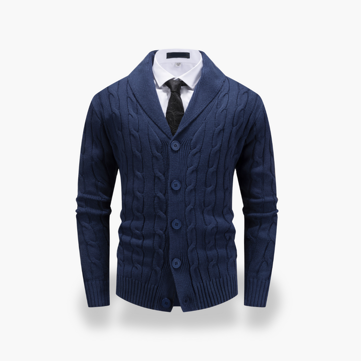 Cardigan Maglia Intrecciata da Uomo Y2K | Altivaro