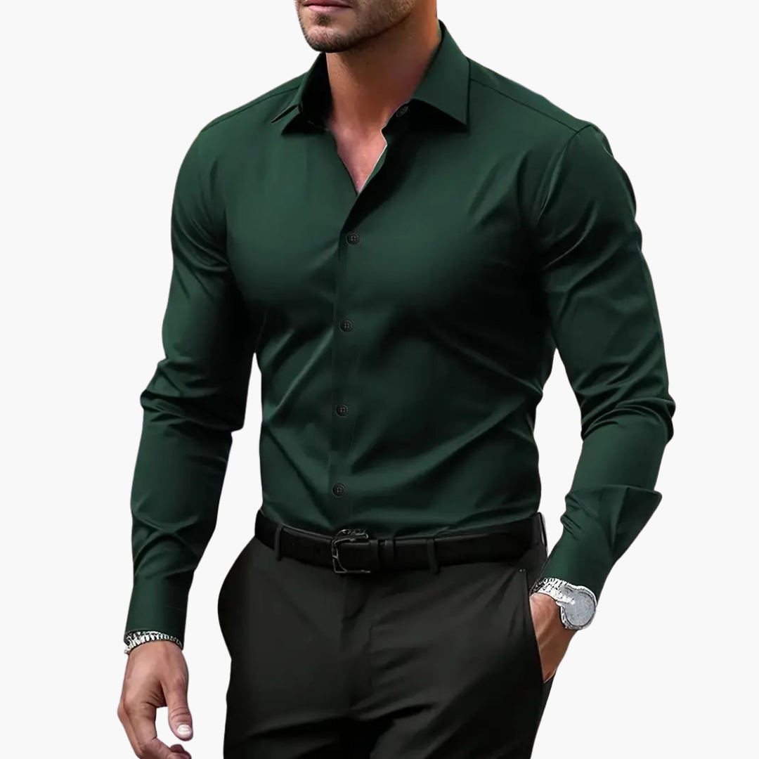Camicia Uomo Slim Fit Elegante Maniche Lunghe | Altivaro