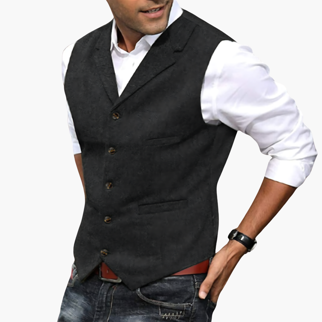 Gilet Uomo Spinato Tessuto per occasioni formali | Altivaro