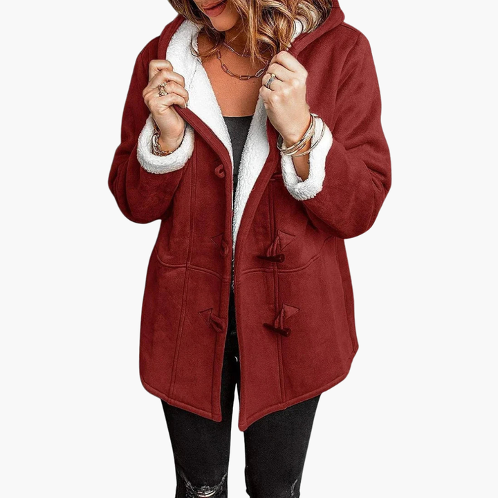 Women's Jacket in Synthetic Fur with Hood | Altivaro