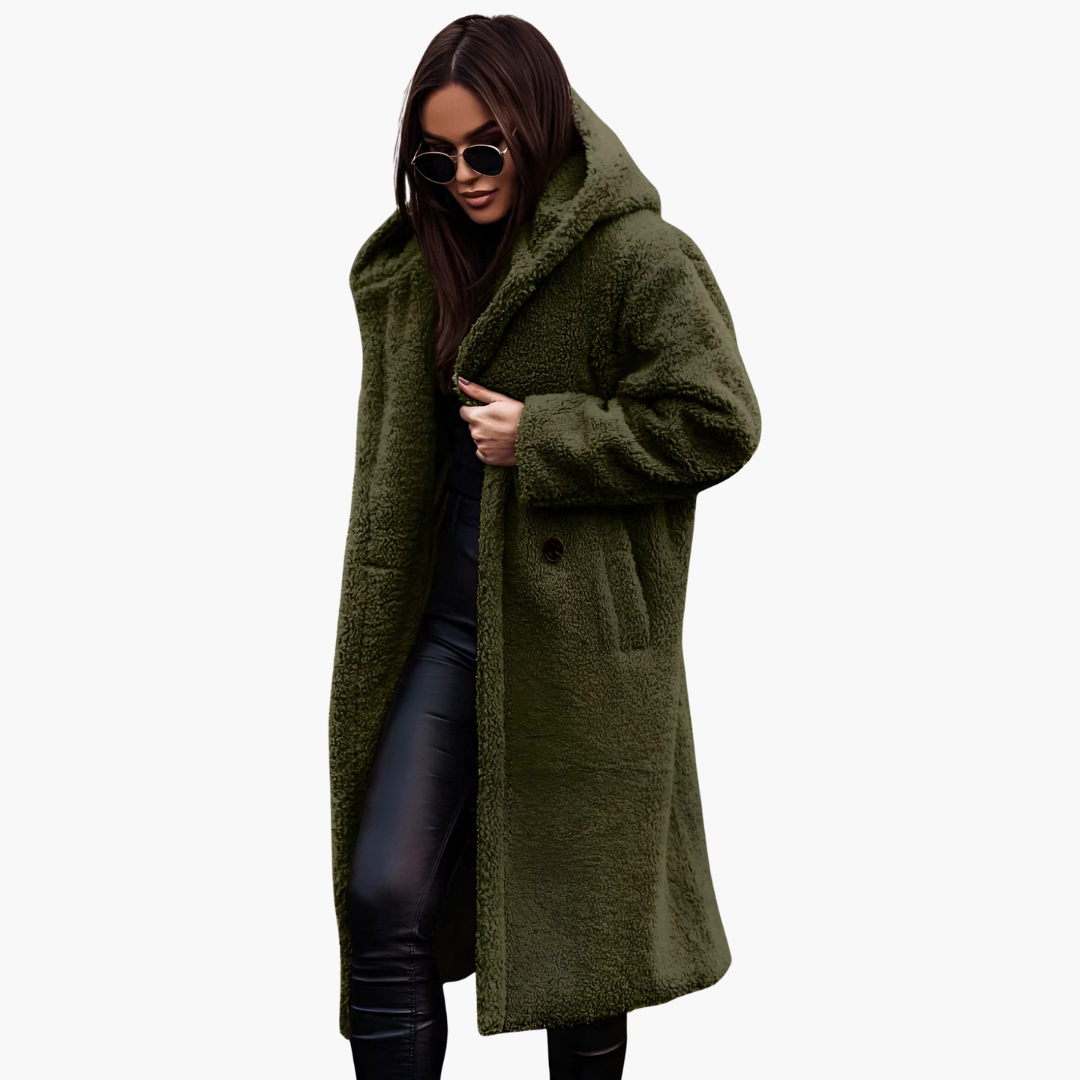 Cappotto Teddy Bear Oversize da Donna | Altivaro