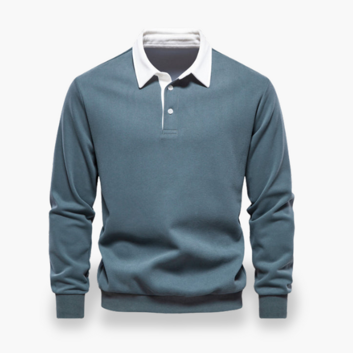 Felpa Polo Uomo  Maglione Casual in Cotone | Altivaro
