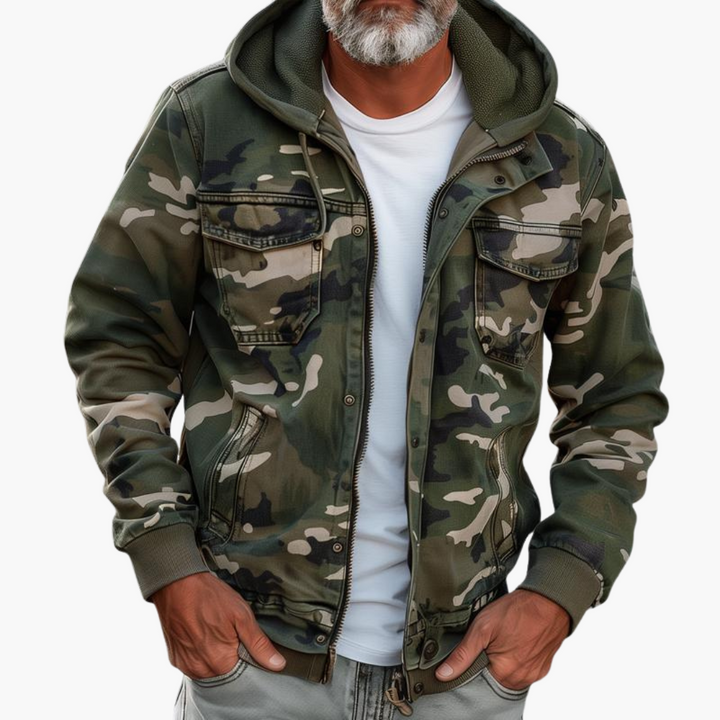 Giacca Uomo Camo con Cappuccio | Altivaro