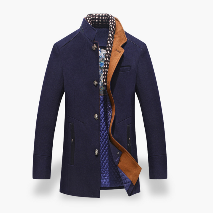 Cappotto Uomo Misto Collo Alto Imbottito Elegante | Altivaro