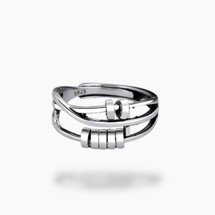Anello Uomo Argento 925 Regolabile Design Moderno | Altivaro