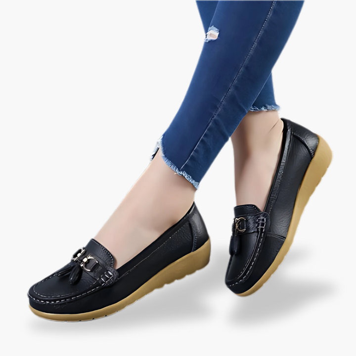 Mocassini Ortopedici Donna Altivaro Pelle Bianca Comfort | Altivaro-Altivaro