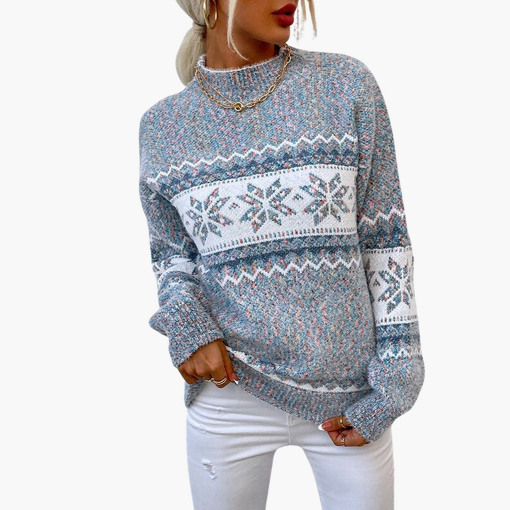 Maglione Donna Jacquard Lana Invernale | Altivaro