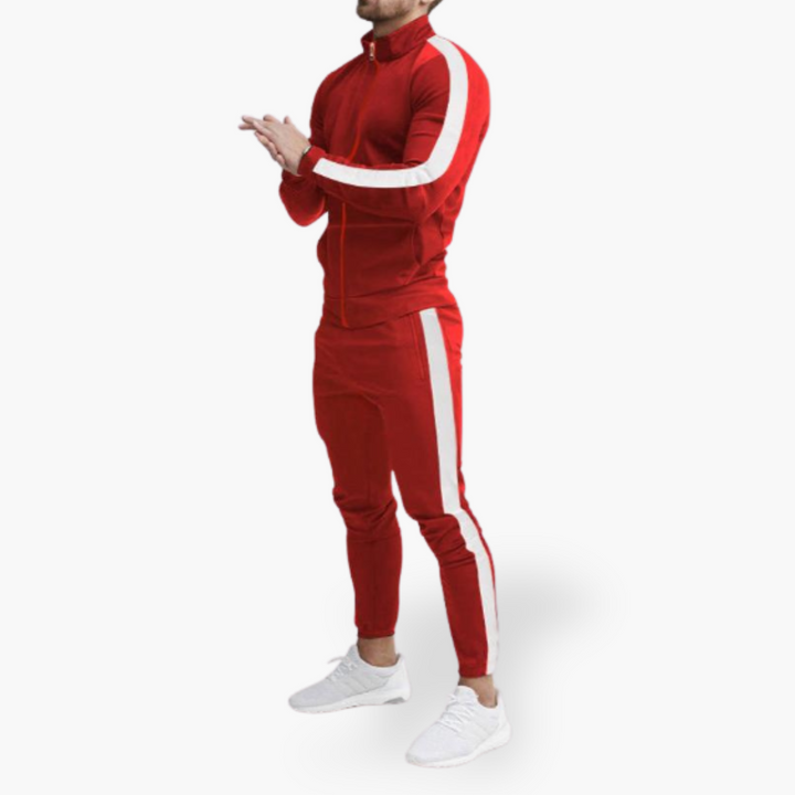 Tuta Uomo Sportiva Slim Fit con Banda Laterale | Altivaro
