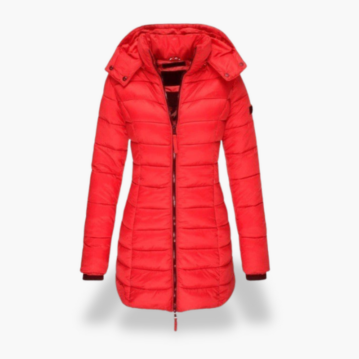 Giacca Piumino Donna Imbottita Cappuccio Nylon | Altivaro