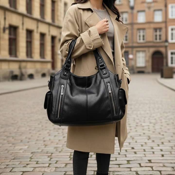 Borsa Donna in Pelle con Manici e Cintura Regolabile | Altivaro