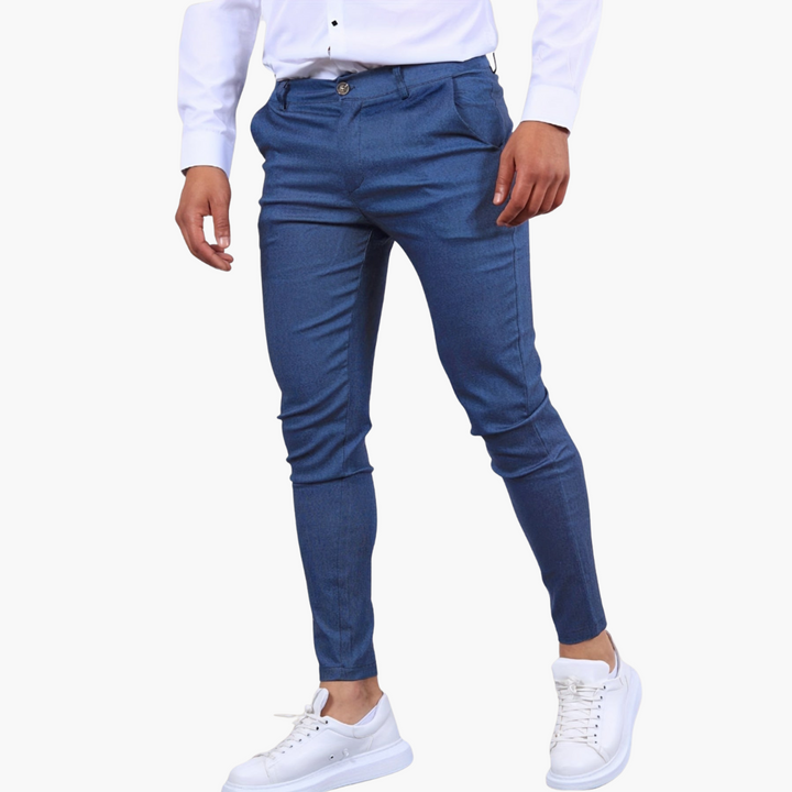 Pantaloni Skinny Fit Uomo con Tasca e Chiusura a Bottone | Altivaro