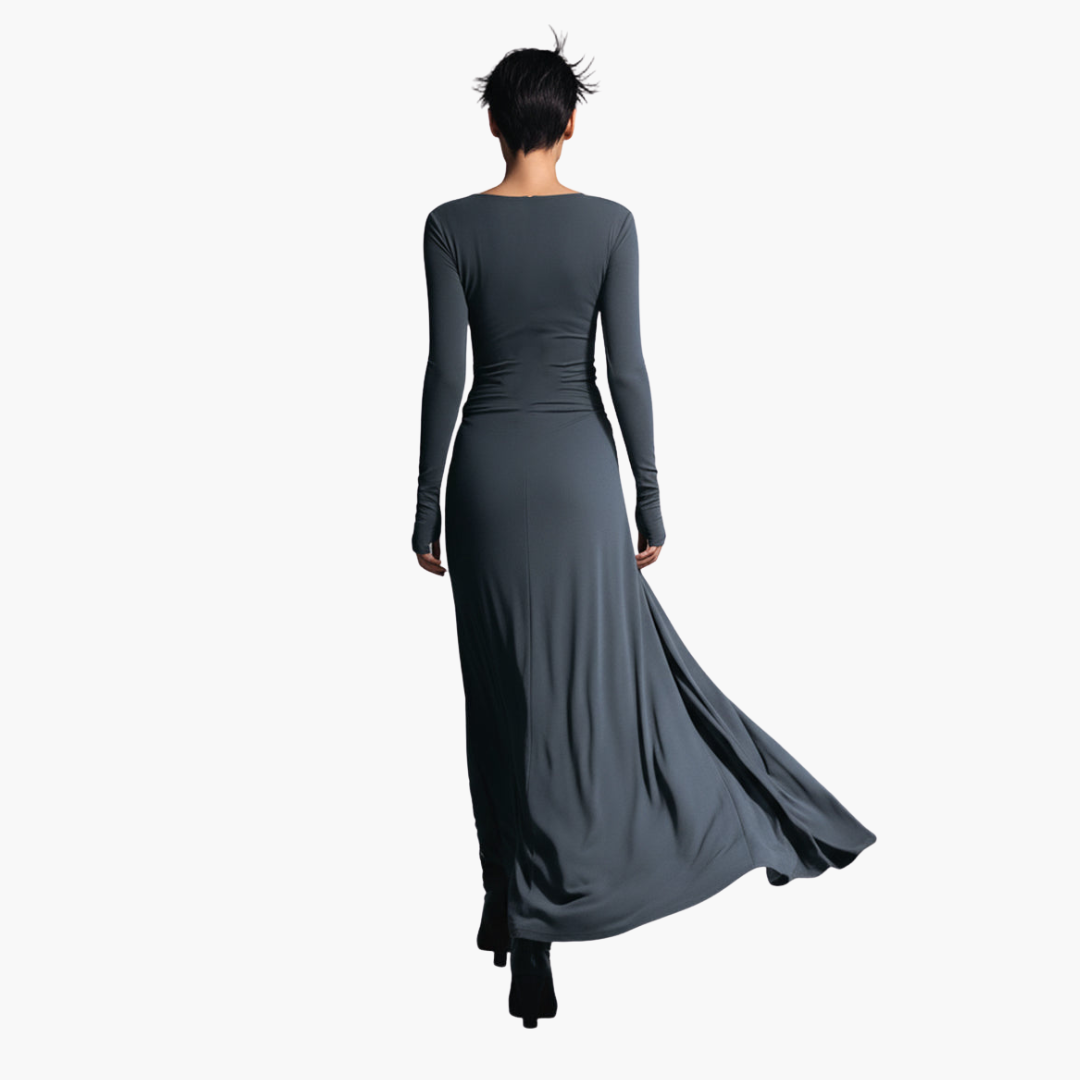 Abito Donna Lungo Drappeggiato Elegante | Altivaro