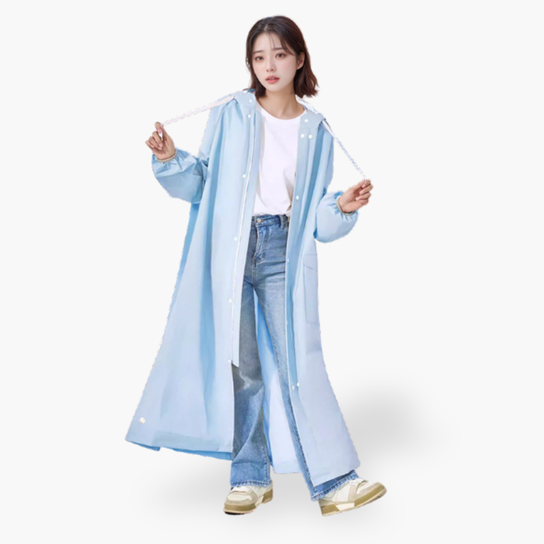 Cappotto Lungo da Donna Leggero con Cappuccio e Tasche | Altivaro