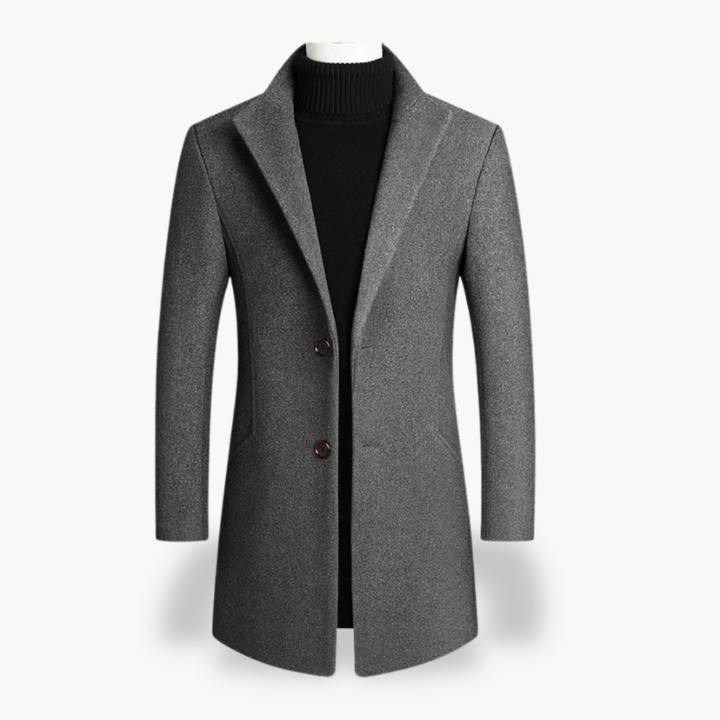 Elegant Men's Coat in Polyester | Altivaro
