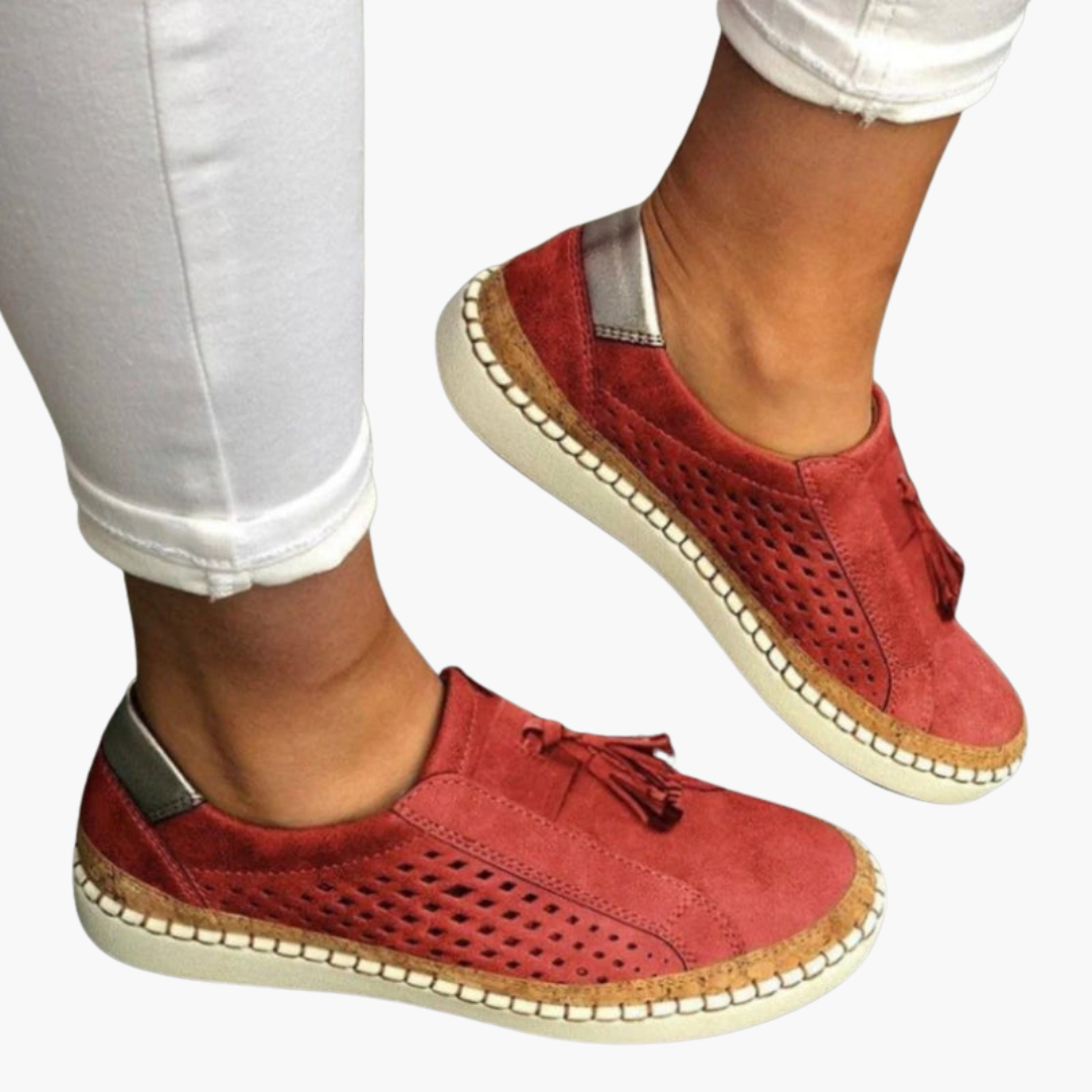 Sneakers Donna in Camoscio con Dettaglio Tassello | Altivaro