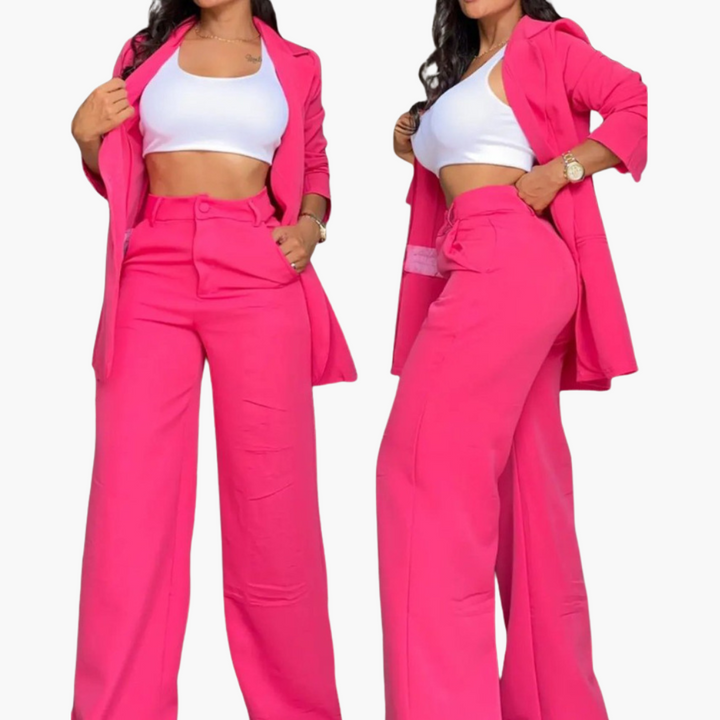 Completo Donna Blazer e Pantaloni a Gamba Larga | Altivaro
