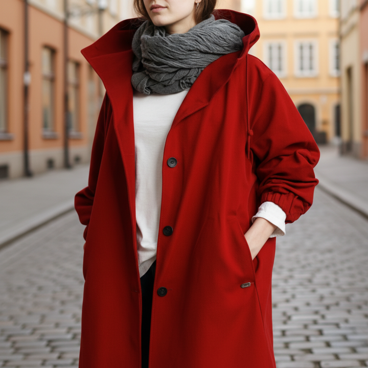 Trench Damen mit Kapuze und Taschen | Altivaro