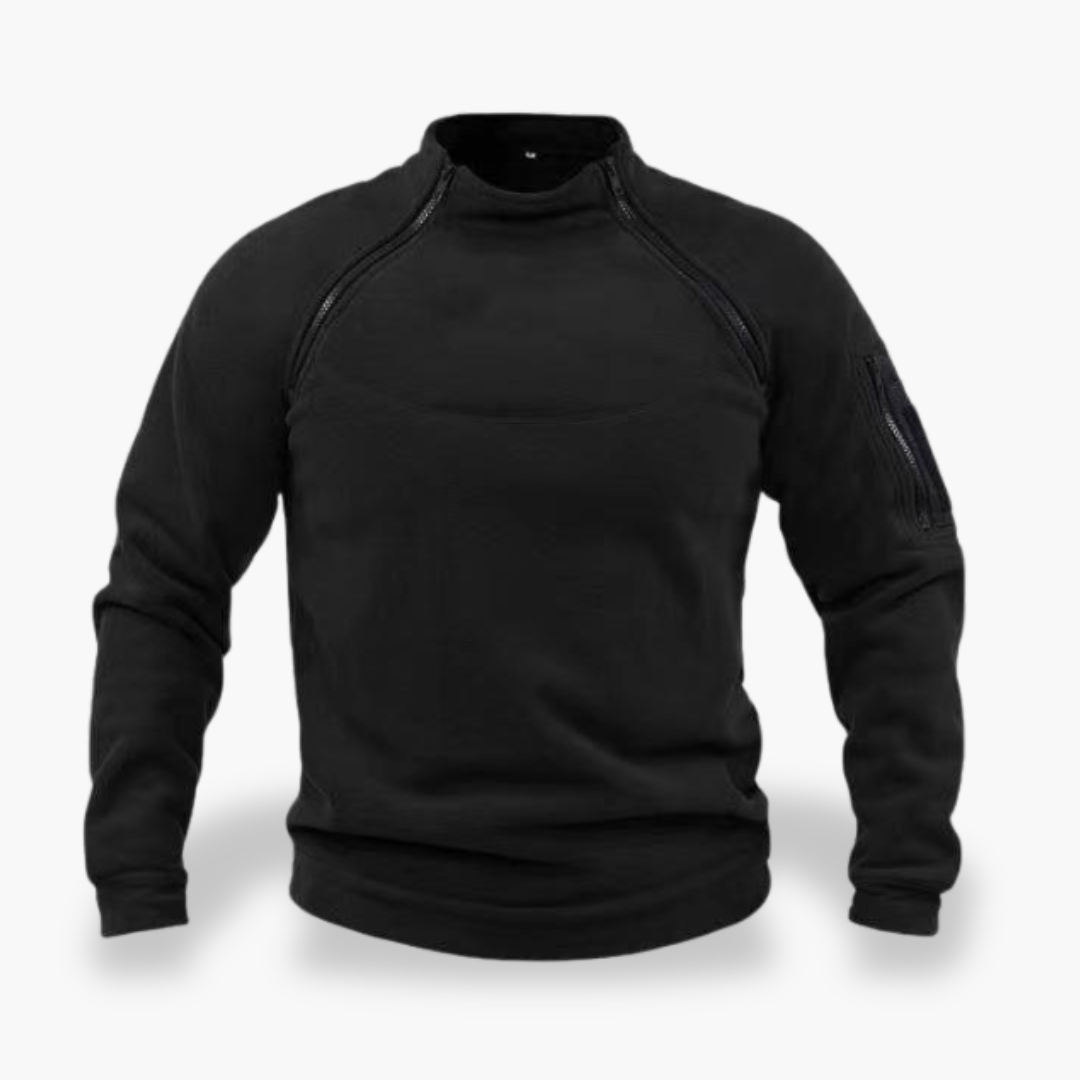 Felpa termica da uomo con zip laterale | Altivaro