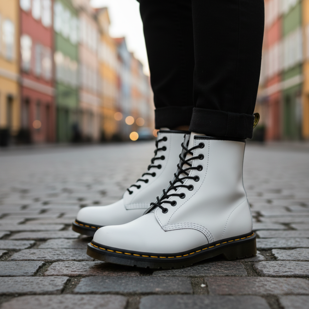 Orthopädische Herrenstiefel Leder Combat Schnürstiefel | Altivaro