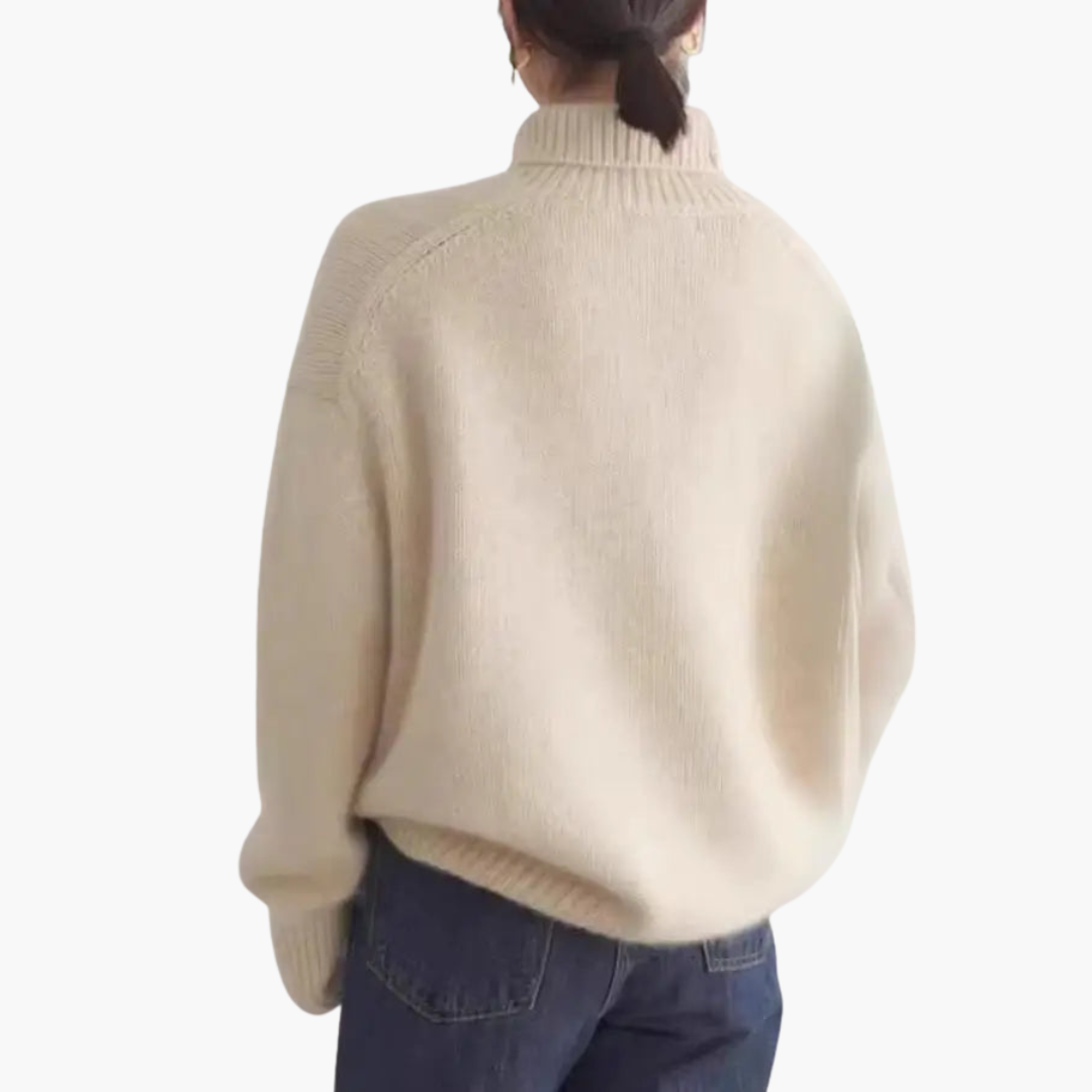 Maglione donna in cashmere con collo alto | Altivaro
