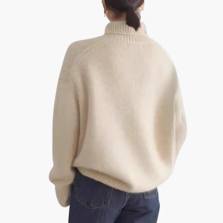 Maglione donna in cashmere con collo alto | Altivaro