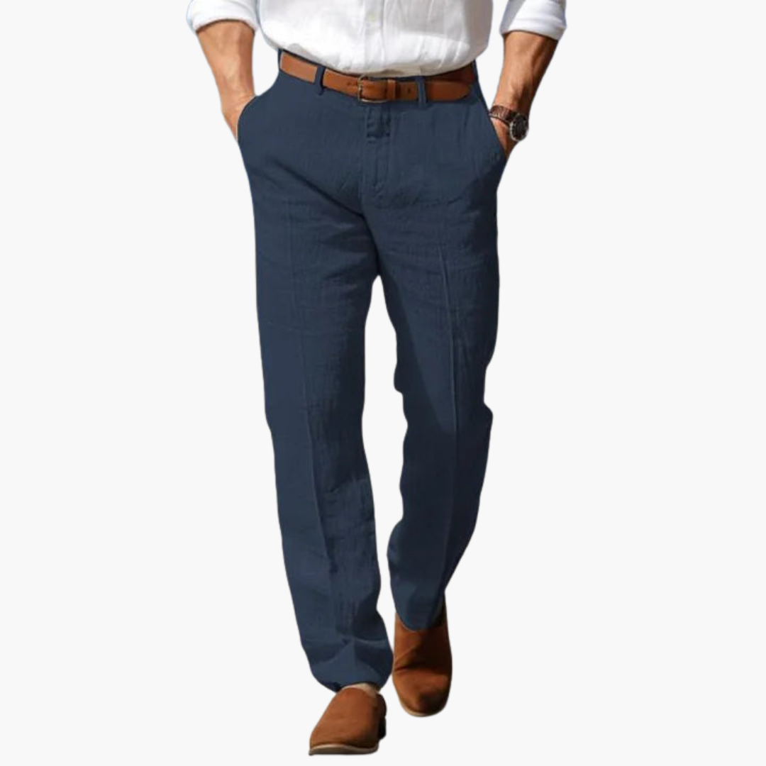 Pantaloni Uomo Slim Fit Estivi in Lino | Altivaro
