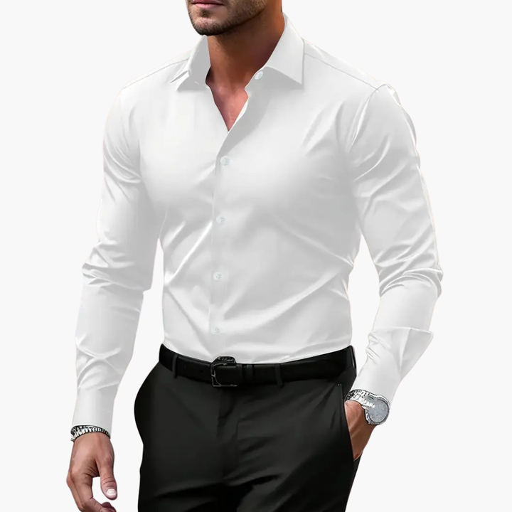 Camicia Uomo Slim Fit Elegante Maniche Lunghe | Altivaro