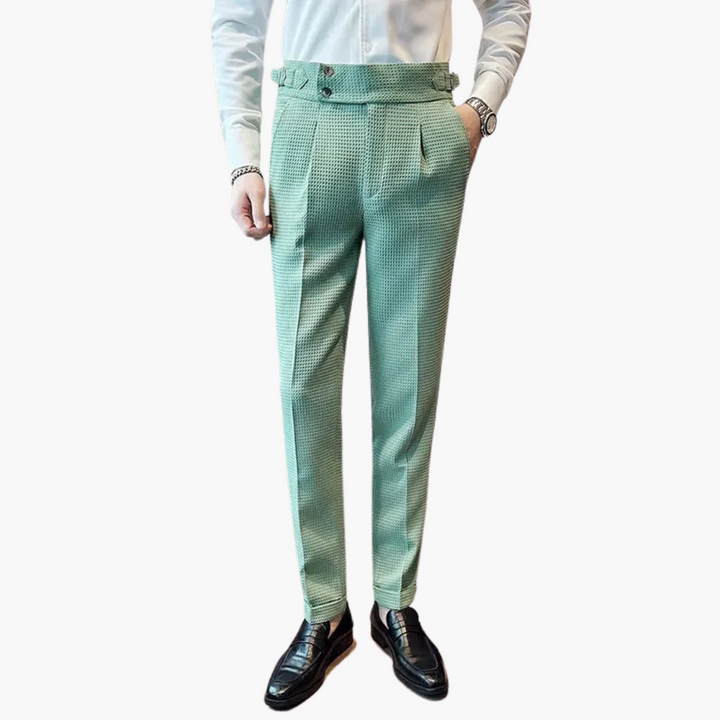 Uomo Pantaloni Eleganti Slim Tessuto Leggero | Altivaro
