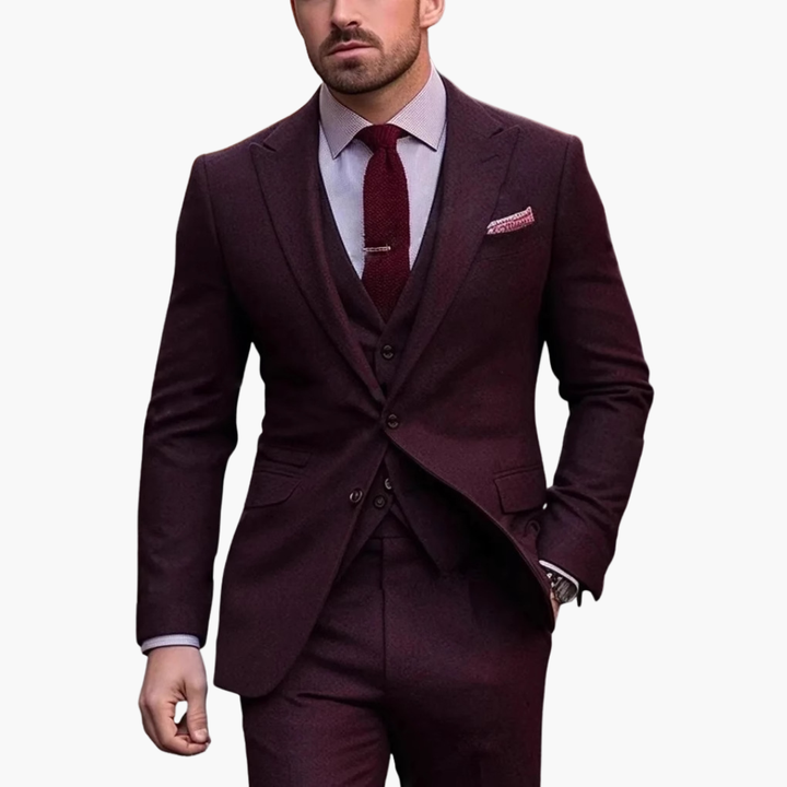 Completo da Uomo in Lana con Giacca, Gilet e Pantaloni | Altivaro