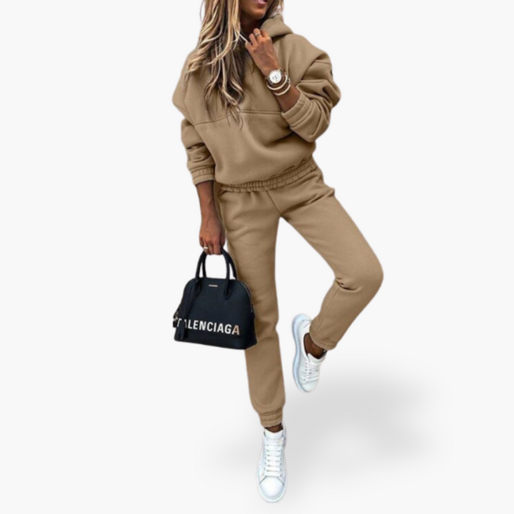 Completo Sportivo Donna con Felpa con Cappuccio e Pantaloni | Altivaro
