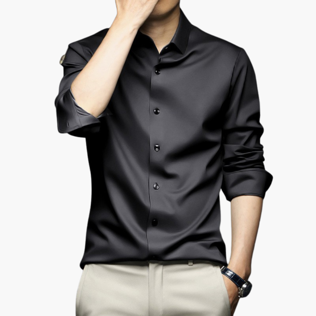 Camicia Elegante Uomo in Raso Slim Fit | Altivaro