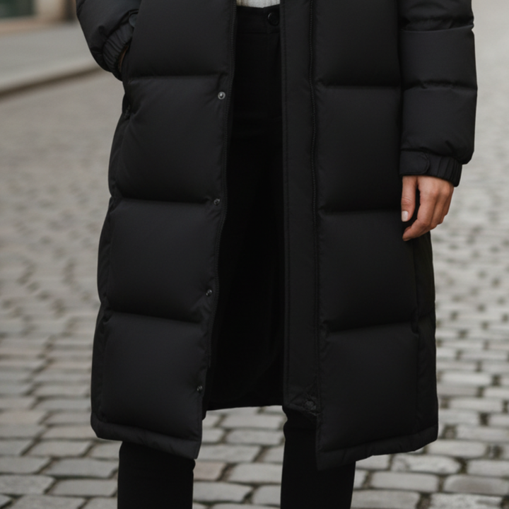 Damen synthetischer gesteppter Parka mit Kapuze | Altivaro