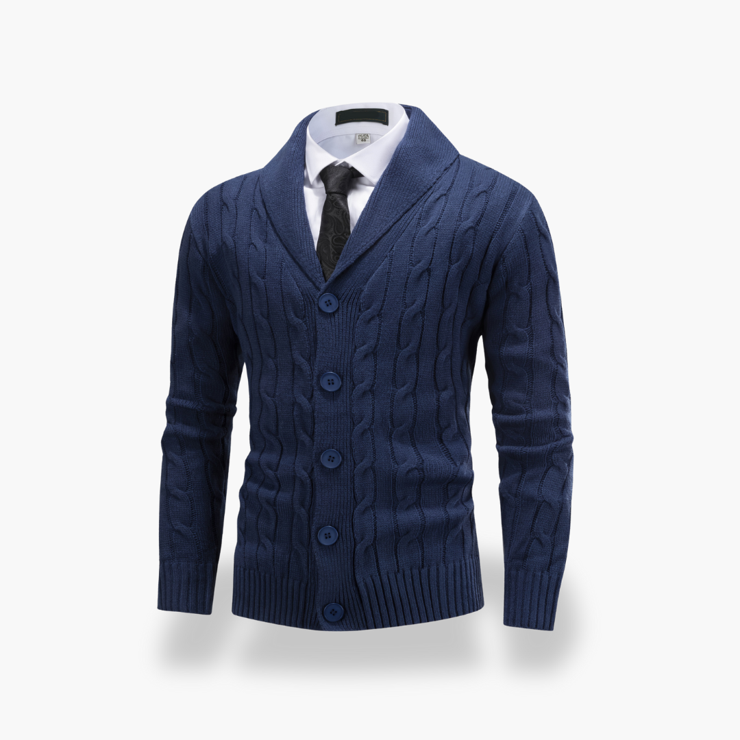 Cardigan Maglia Intrecciata da Uomo Y2K | Altivaro