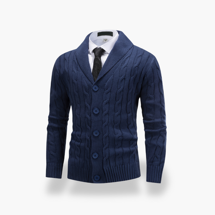 Cardigan Maglia Intrecciata da Uomo Y2K | Altivaro