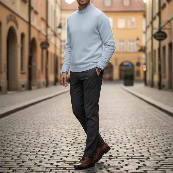 Maglione Collo Alto in Cashmere Uomo | Altivaro