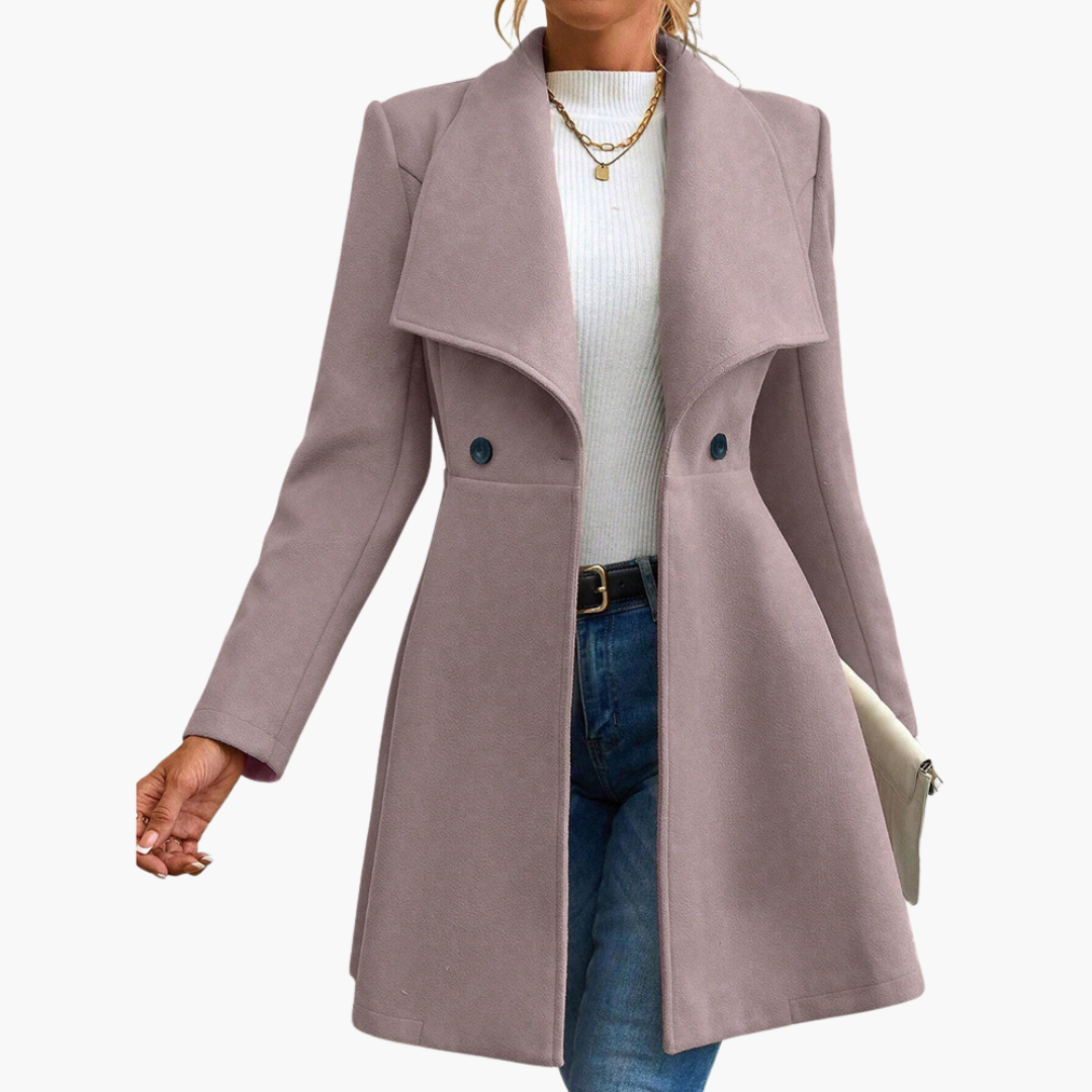 Cappotto Donna con Colletto e Bottoni | Altivaro