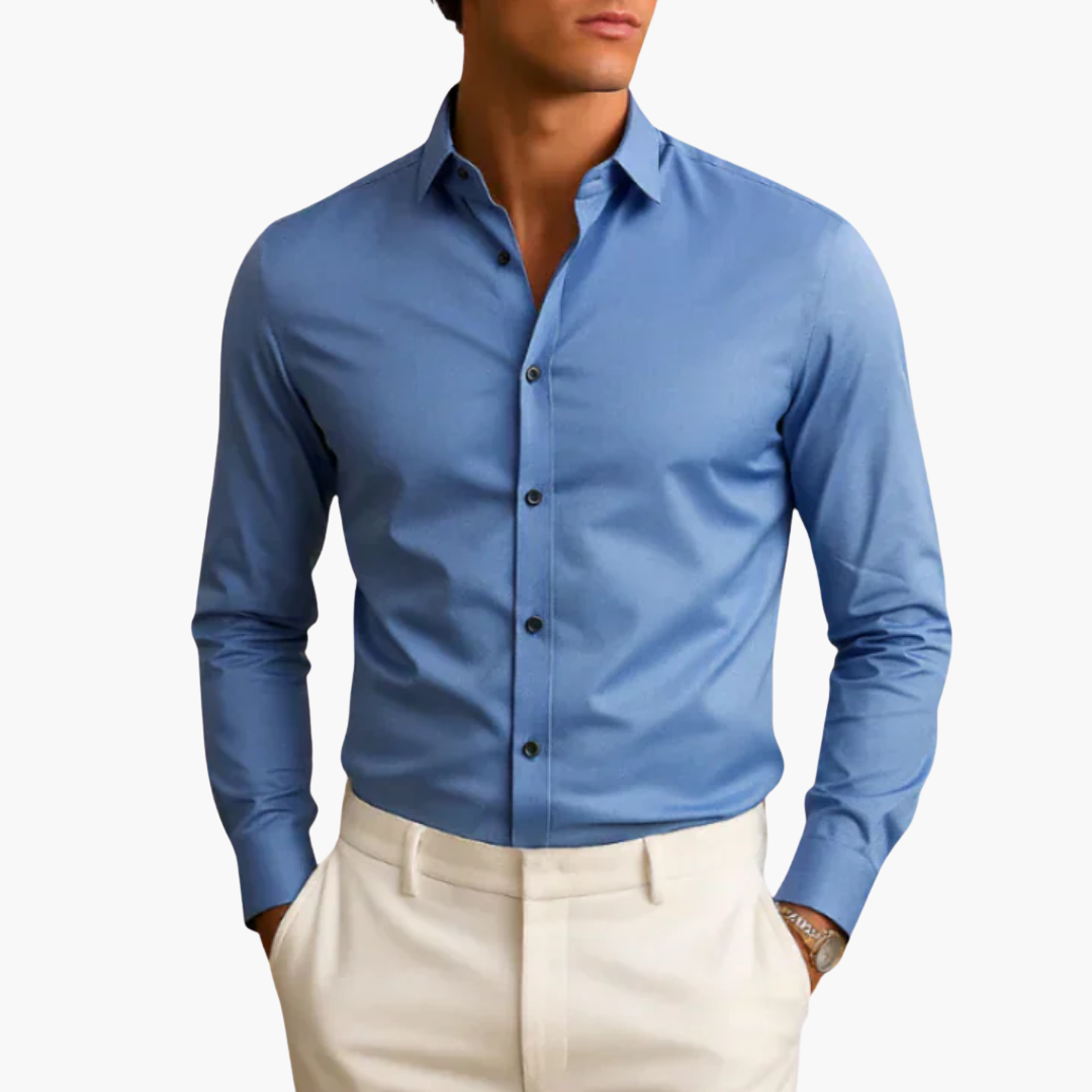 Camicia Uomo con Bottoni Neri | Altivaro