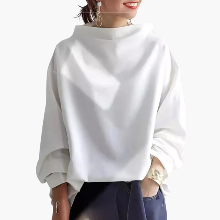 Women's Sweater with Turtleneck and Long Sleeves | Altivaro