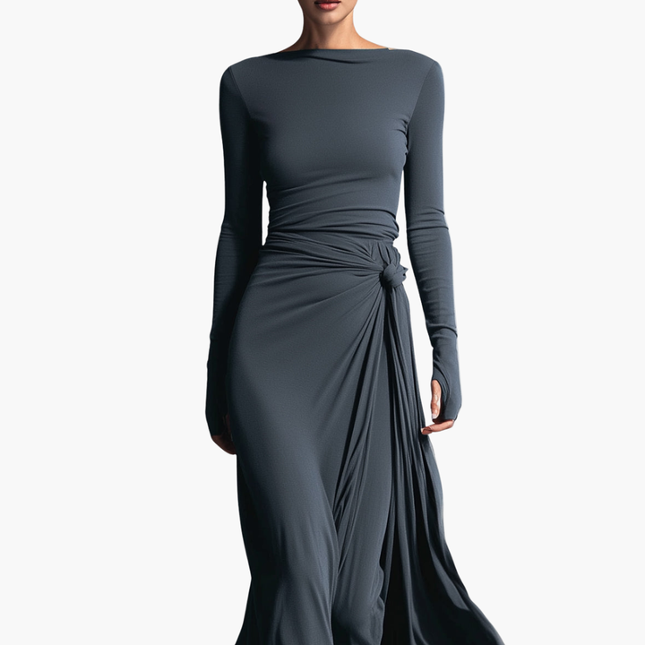Abito Donna Lungo Drappeggiato Elegante | Altivaro