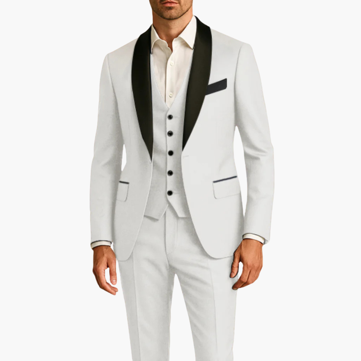 Completo da Uomo con Giacca, Gilet e Dettagli in Raso | Altivaro