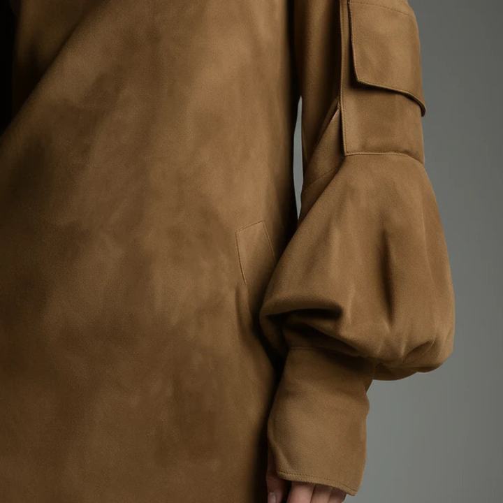 Mini Dress for Women Brown in Mixed Fabric | Altivaro