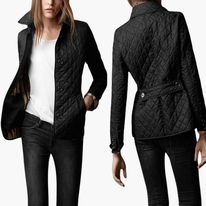 Giacca Quilted Donna con Bottoni e Collo Alto | Altivaro