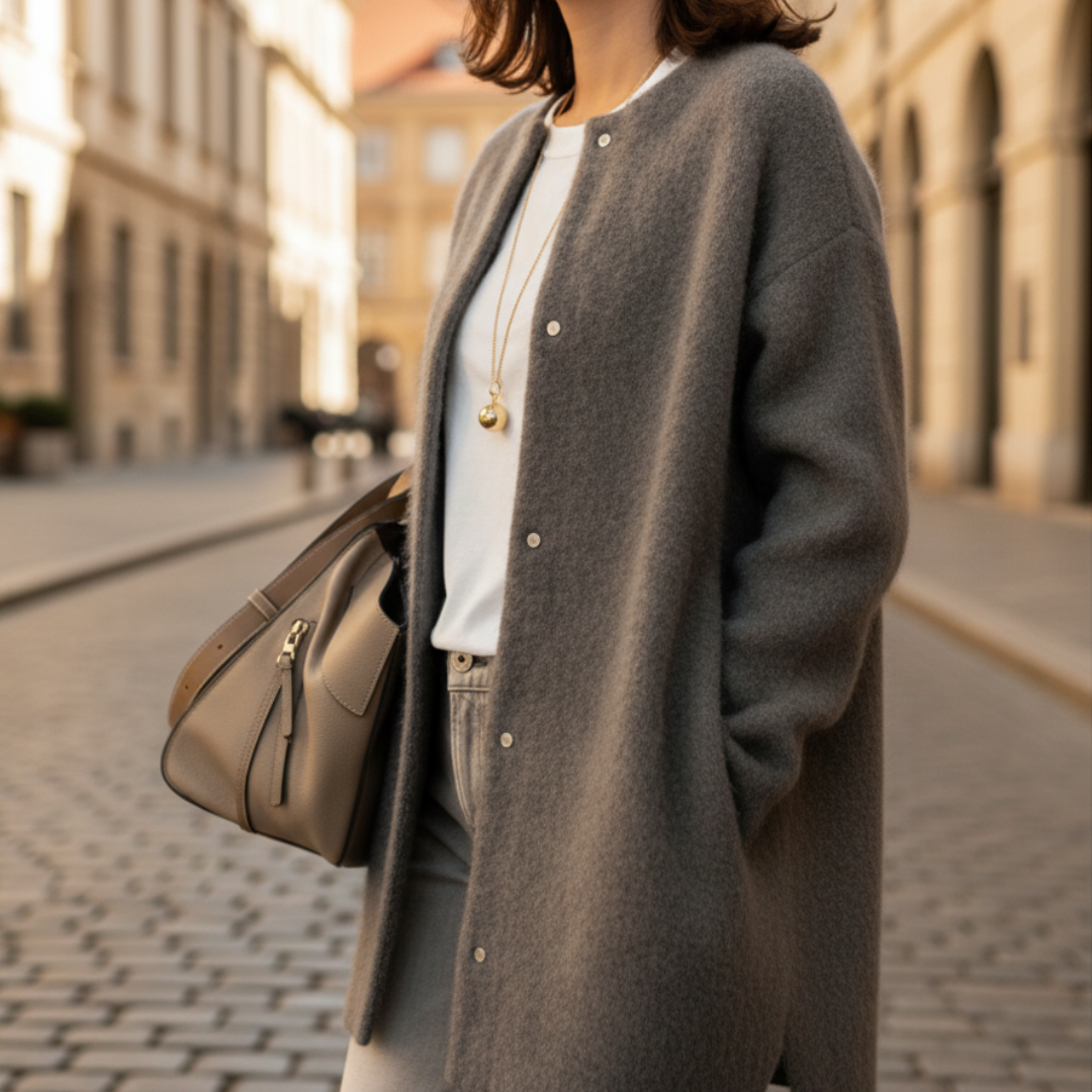 Cardigan Donna in Tessuto Morbido con Bottoni | Altivaro