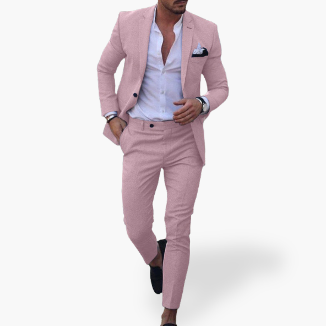 Elegant Men's Trousers with Pleats and Buttons | Altivaro