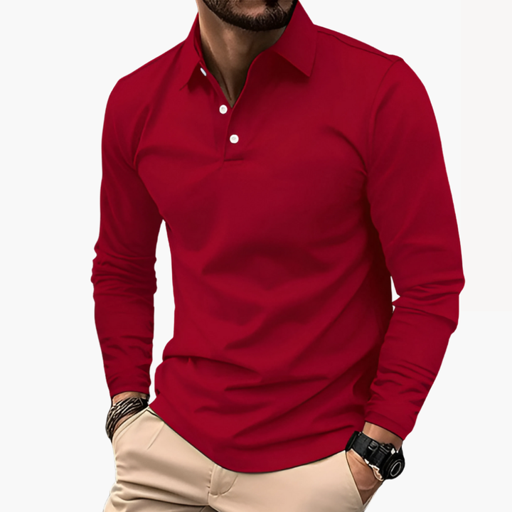 Polo Uomo Maniche Lunghe Cotone | Altivaro-Altivaro