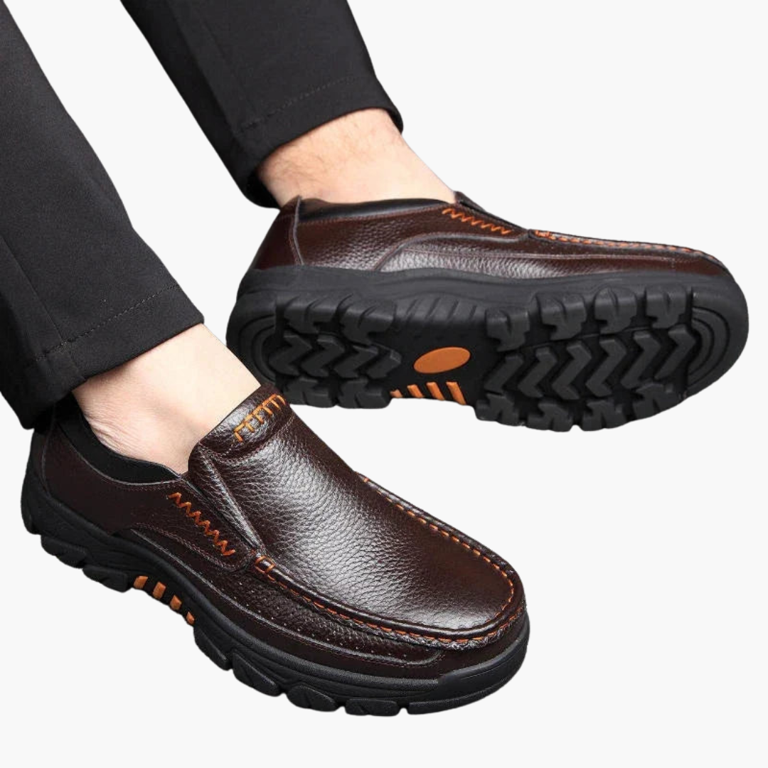 Scarpe Uomo Ortopediche Pelle Slip-On Casual | Altivaro
