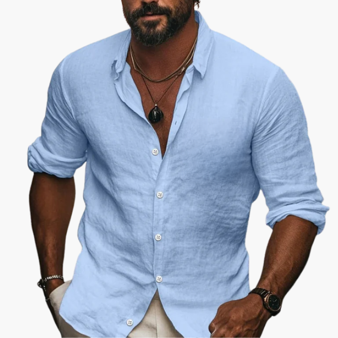 Camicia Uomo con Colletto e Maniche Lunghe | Altivaro