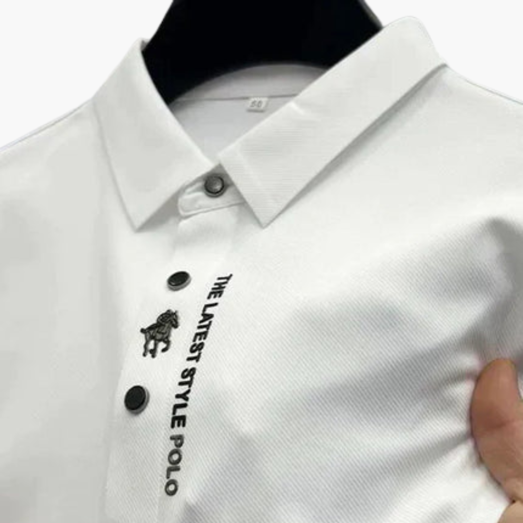 Polo Uomo Traspirante Slim Fit in Tessuto Tecnico | Altivaro