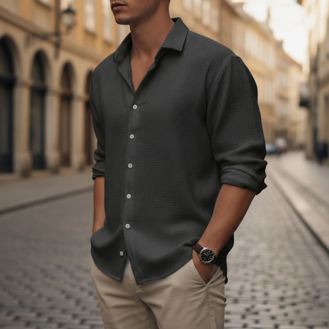 Camicia Uomo Lino Maniche Lunghe | Altivaro