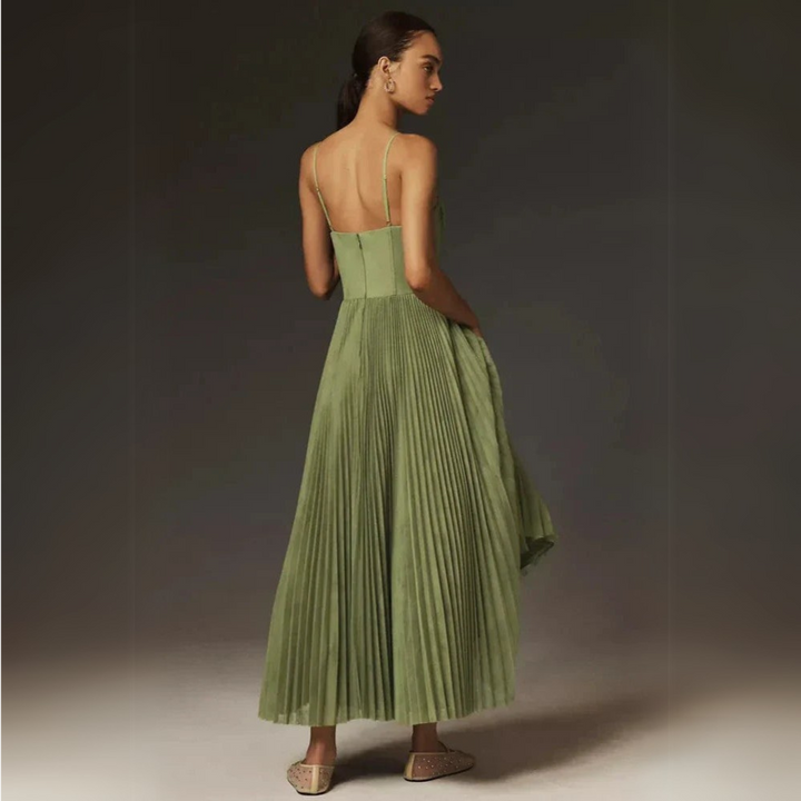 Abito Donna Elegante Midi Plissé in Poliestere Leggero – Vestibilità Sottile | Altivaro
